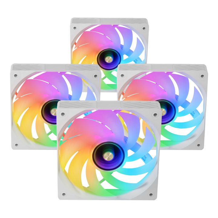 Mars Gaming MFSI4KITW PC Cooling System Computer Case Fan 12 cm White