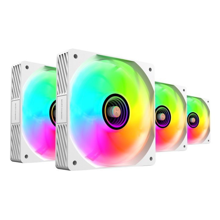 Mars Gaming MFSI4KITW PC Cooling System Computer Case Fan 12 cm White