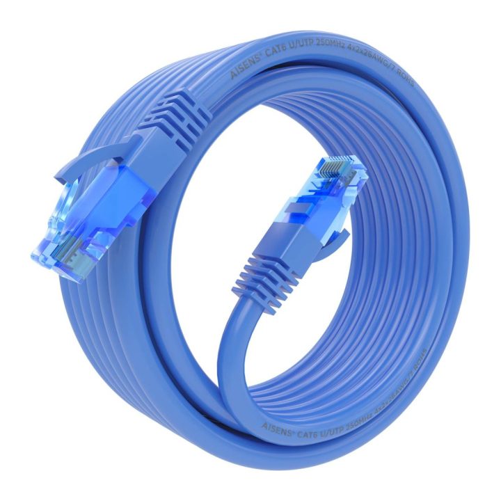 AISENS Cat.6 UTP AWG26 CCA RJ45 Patch Cable, Blue, 5.0 m