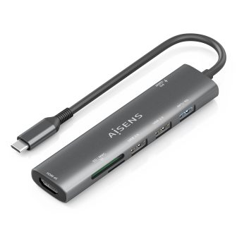 AISENS USB-C Dock 7 en 1, USB-C A, 1x HDMI, 2x USB-A USB2.0, 1x USB-A…