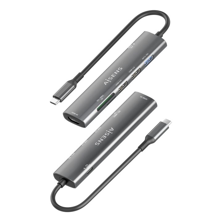 AISENS USB-C Dock 7 en 1, USB-C A, 1x HDMI, 2x USB-A USB2.0, 1x USB-A…