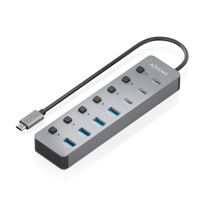 AISENS Hub USB3.2 Gen2 10G USB-C…