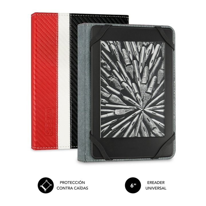 Funda Subblim clever ebook case 6 pulgadas rojo-negro-blanco…