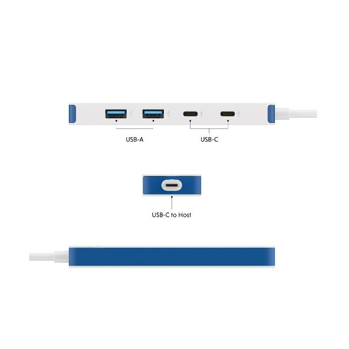 Hub Targus USB-C 4 em 1 (HD5200BUGL)