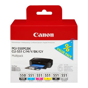 Canon 6496B005 cartucho de tinta 6 peça(s) Original Foto preto, Fotos…