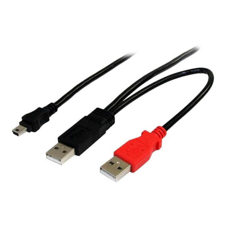 StarTech.com Cable de 1,8m USB 2.0 en Y para Discos Duros Externos -…