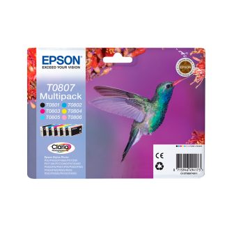 Epson Hummingbird Multipack T0807 6 Colors (RF Label)