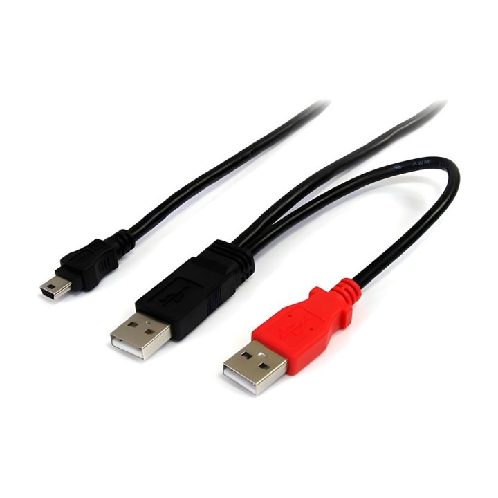 StarTech.com Cable de 1,8m USB 2.0 en Y para Discos Duros Externos -…