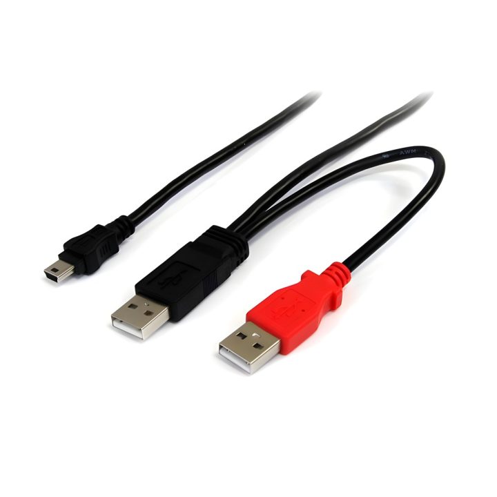 StarTech.com Cable de 1,8m USB 2.0 en Y para Discos Duros Externos -…