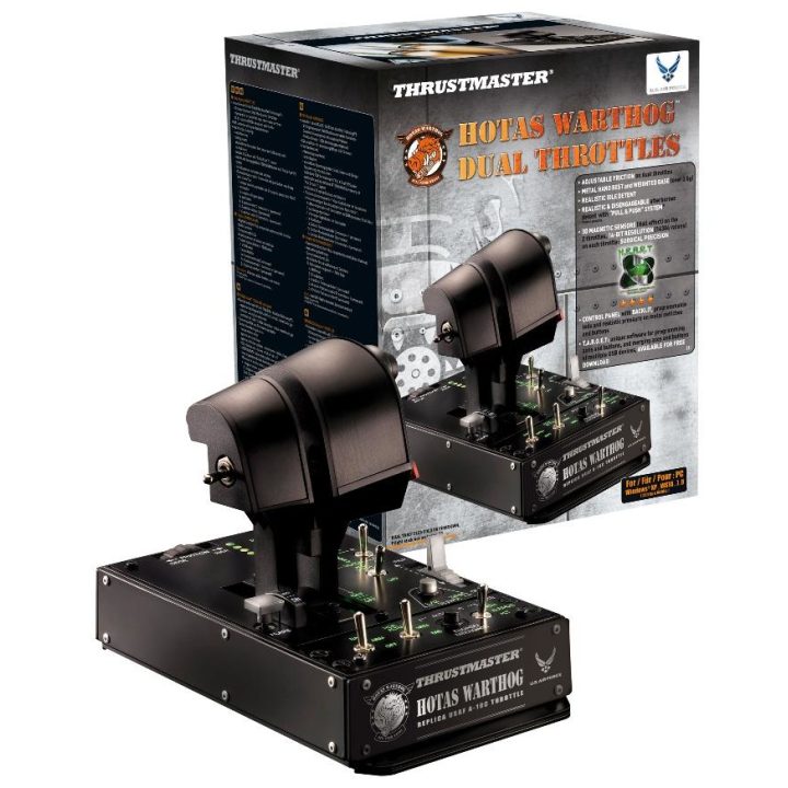 Thrustmaster HOTAS Warthog Dual Throttles Black USB Flight Simulator…