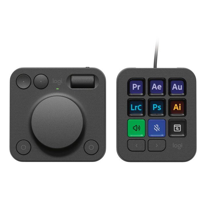 Logitech MX Creative Console, teclado programável com 9 teclas LCD…