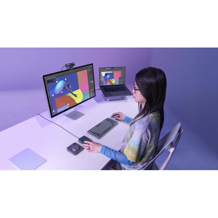 Logitech MX Creative Console, teclado programável com 9 teclas LCD…