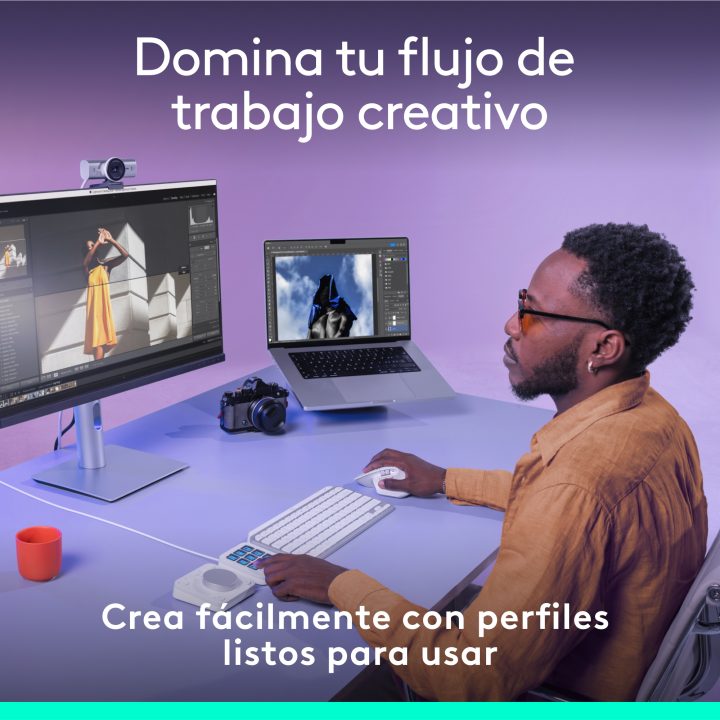 Logitech MX Creative Console, programmable keypad with 9 customizable…