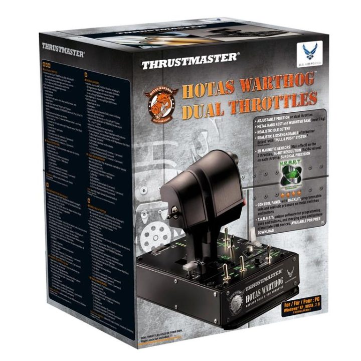 Thrustmaster HOTAS Warthog Dual Throttles Black USB Flight Simulator…