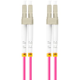 Lanberg LC/UPC Fiber Optic Patch Cable 1m Multi Duplex OM4 50/125…