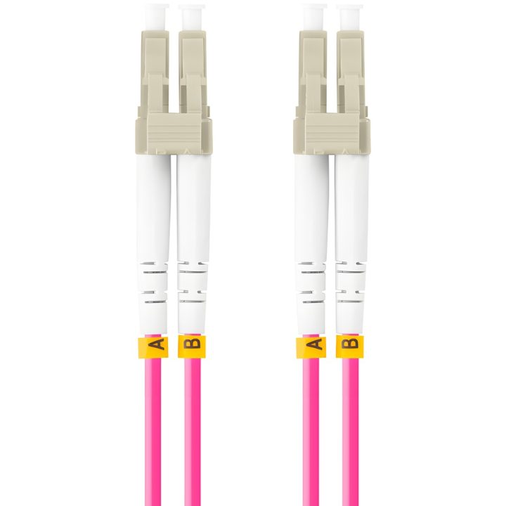 Lanberg LC/UPC Fiber Optic Patch Cable 1m Multi Duplex OM4 50/125…