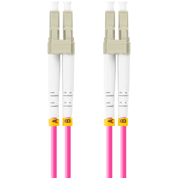 Lanberg LC/UPC Fiber Optic Patch Cable 1m Multi Duplex OM4 50/125…