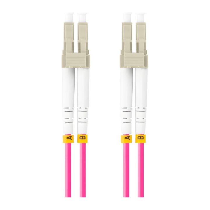 Lanberg LC/UPC Fiber Optic Patch Cable 1m Multi Duplex OM4 50/125…