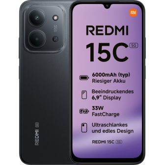 Xiaomi Redmi 15C 128 GB 4 GB RAM Preto