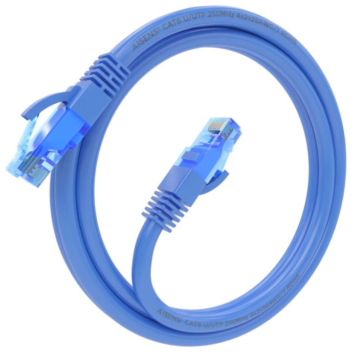 AISENS Cable De Red Latiguillo RJ45 Cat.6 UTP AWG26 CCA, Amarillo…