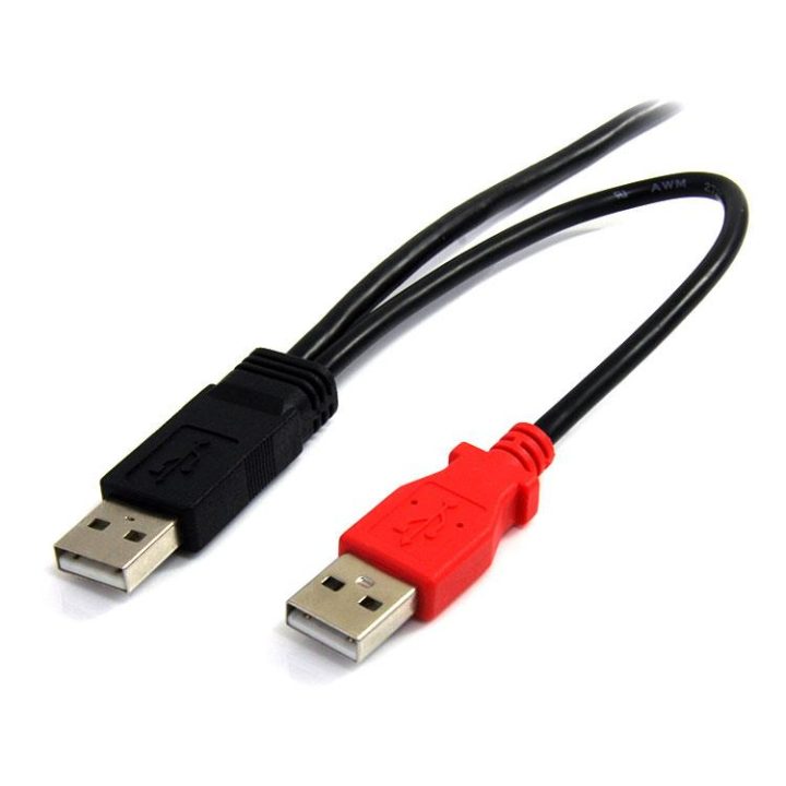 StarTech.com 1.8m USB 2.0 Y-Cable for External Hard Drives - Mini B…