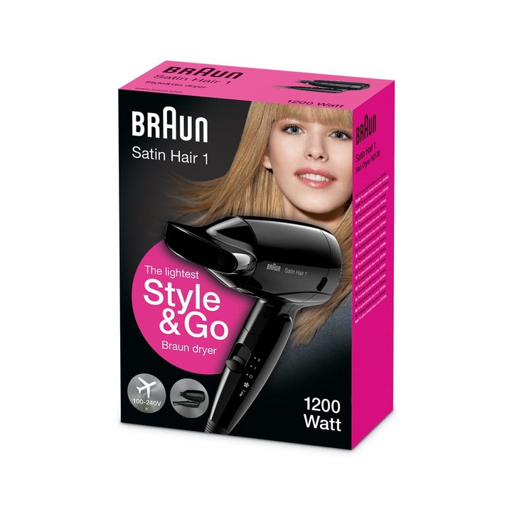 Braun HD130 secador 1200 W Negro