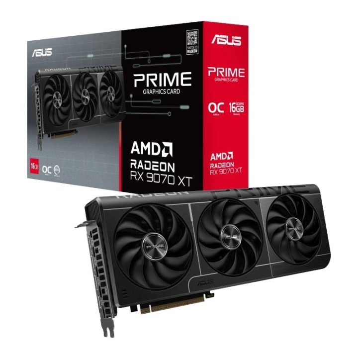 ASUS Prime -RX9070XT-O16G AMD Radeon RX 9070 XT 16 GB GDDR6