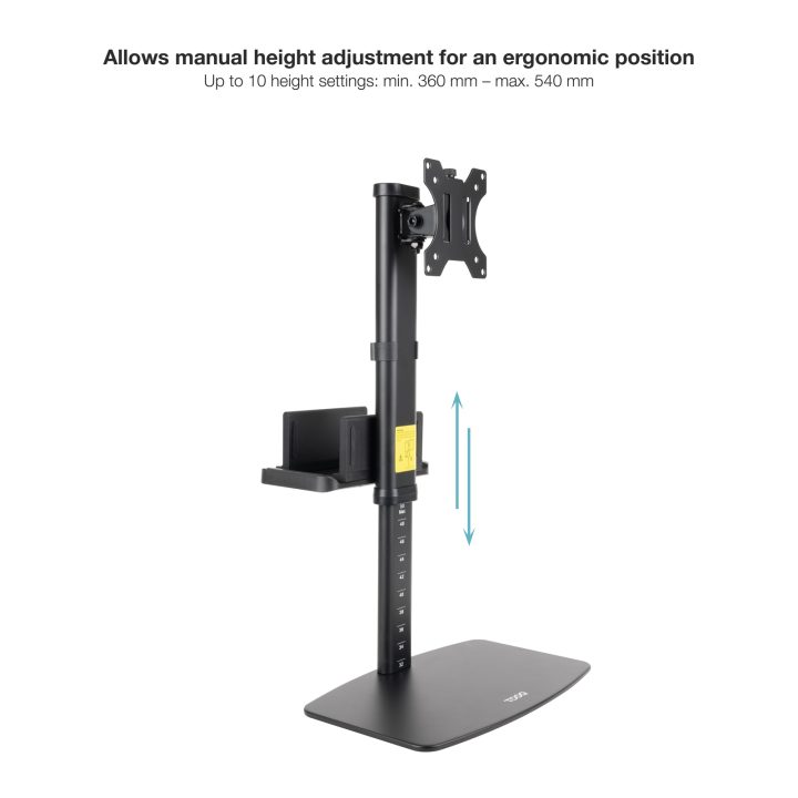 TooQ Desktop Monitor Stand 17"-27" with Integrated Lightweight CPU…