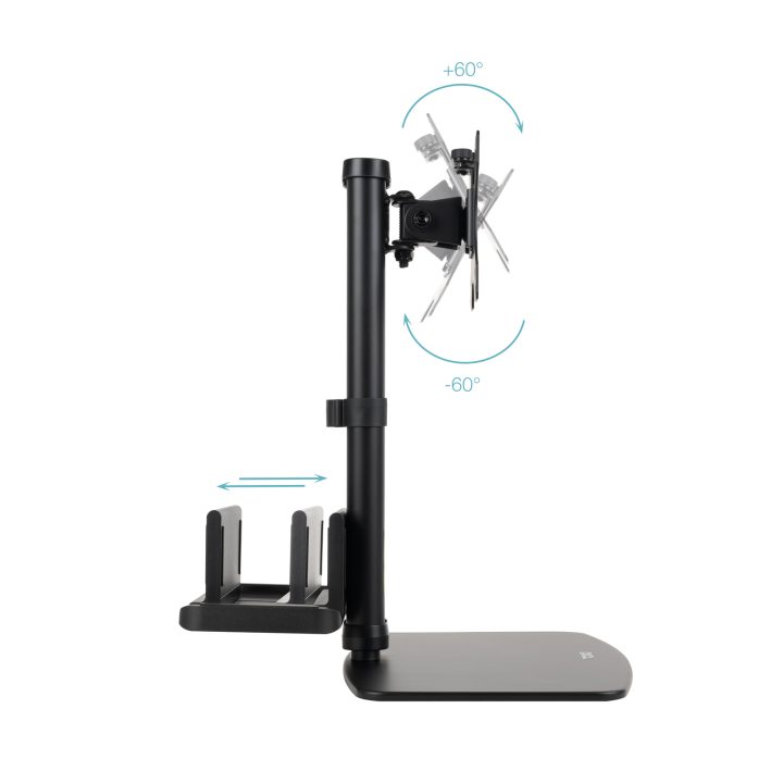 TooQ Desktop Monitor Stand 17"-27" with Integrated Lightweight CPU…
