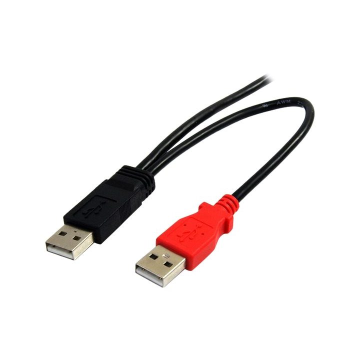 StarTech.com Cable de 1,8m USB 2.0 en Y para Discos Duros Externos -…
