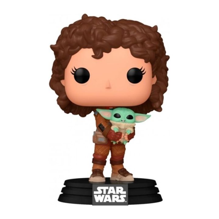 Funko Pop! Mandalorian Peli Motto com Grogu