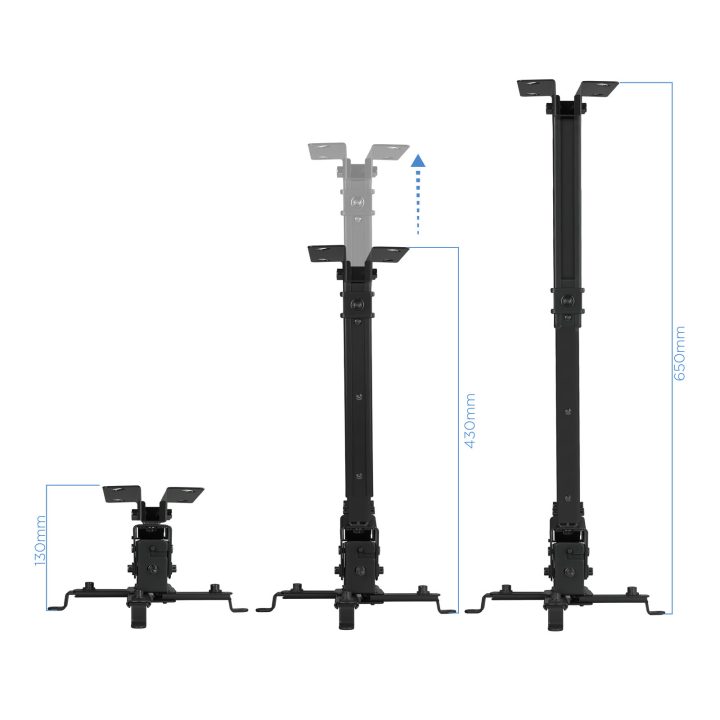 TooQ UNIVERSAL TILT CEILING PROJECTOR MOUNT BLACK