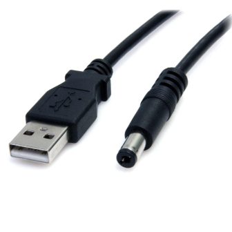 StarTech.com 91cm USB A to 5.5mm Barrel Type M Power Cable