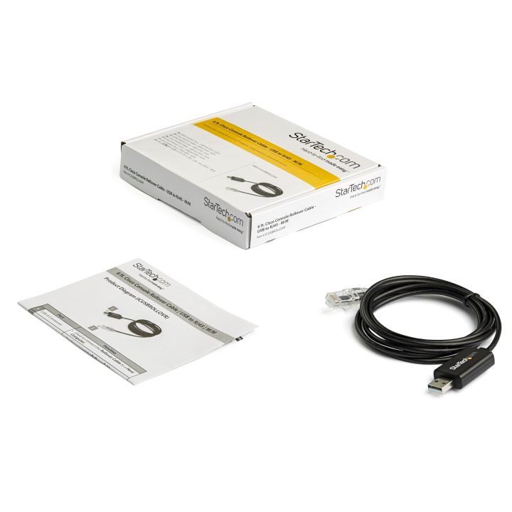 StarTech.com Cabo de Consola Rollover de 1,8 m para Cisco - USB a RJ45