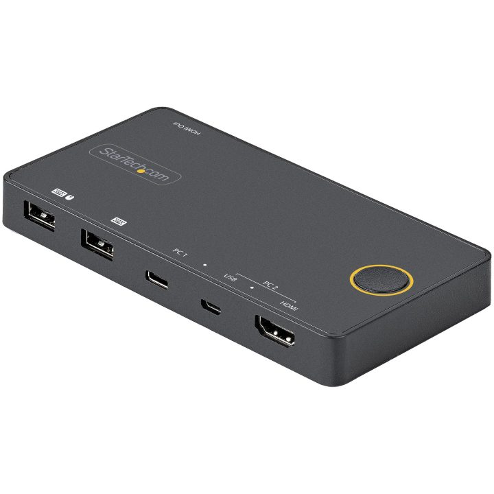 StarTech.com Switch Conmutador de 2 Puertos Híbrido USB-A HDMI y…