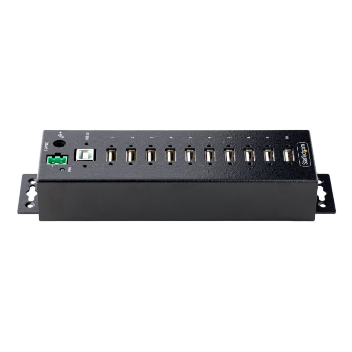 StarTech.com 10-Port USB 2.0 Hub - Rugged USB Hub with Level 4 ESD…