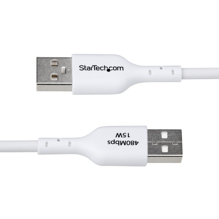 StarTech.com 2m White USB-A to USB-C Charging Cable - USB Type-C…