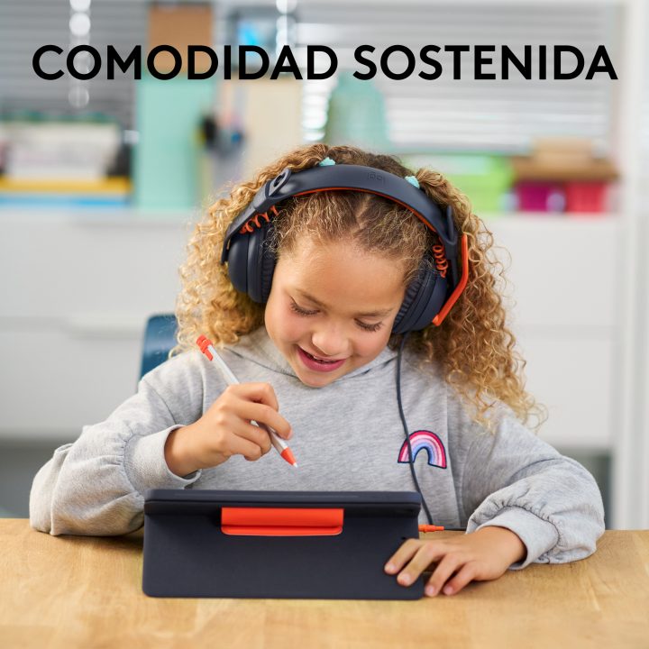 Logitech Zone Learn, Bracelete com correia e auscultadores de diadema…