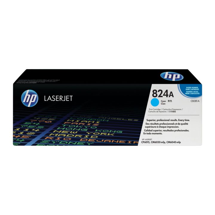HP Cartucho de tóner original LaserJet 824A ciano