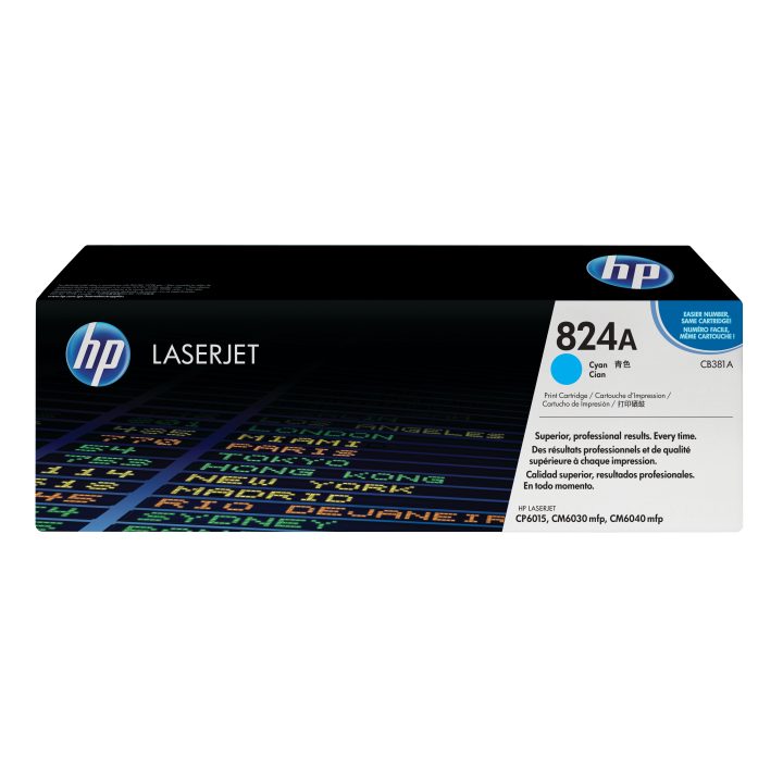 HP Cartucho de tóner original LaserJet 824A ciano