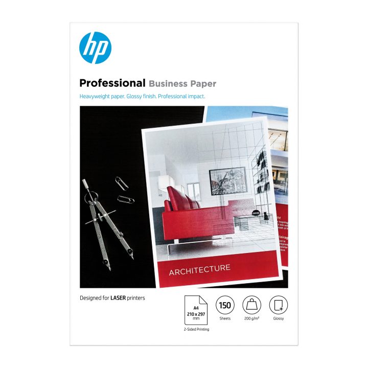 Papel HP brilhante de uso empresarial e profissional de 200 g/m2 A4…