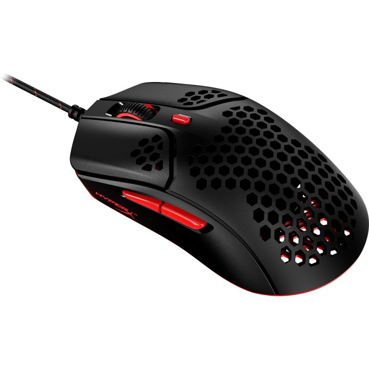 Ratón gaming HyperX Pulsefire Haste (negro-rojo)