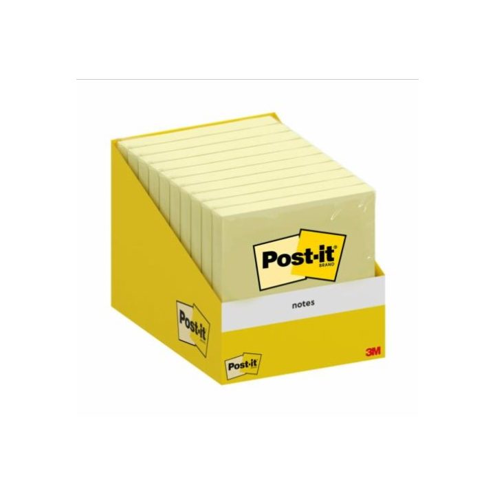 100-Sheet Sticky Notes Pad 76x76mm Canary Yellow 654 Laminated…