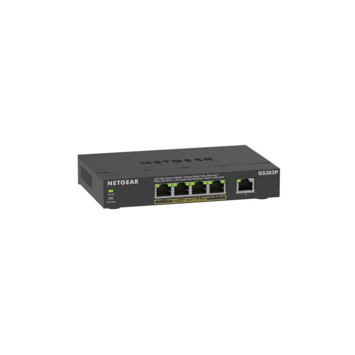 NETGEAR GS305Pv3 Unmanaged Gigabit Ethernet (10/100/1000) Power over…