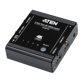ATEN Switch HDMI 4K real de 3 portas