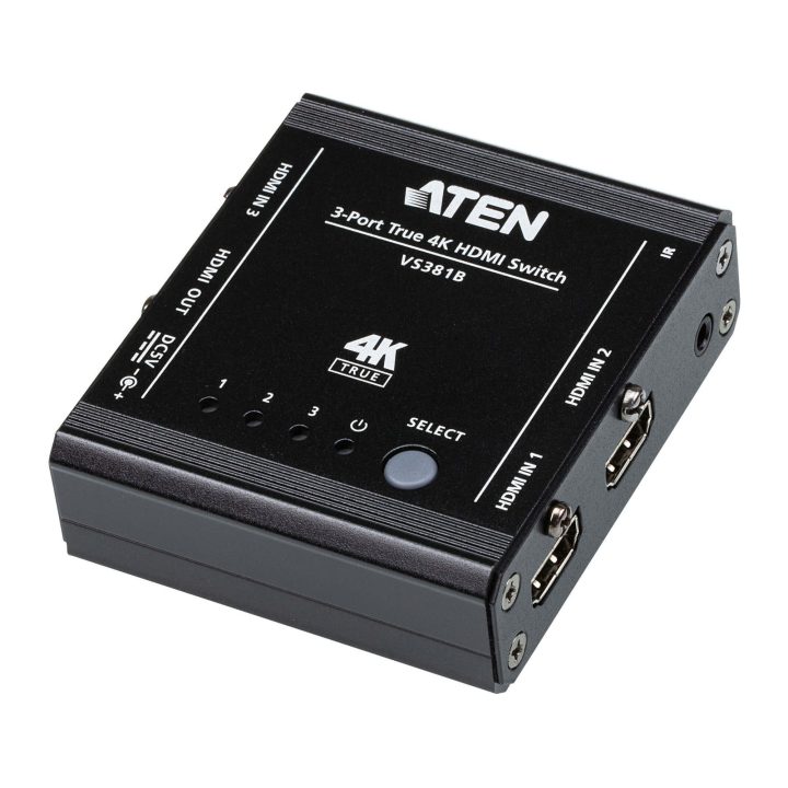 ATEN Switch HDMI 4K real de 3 portas