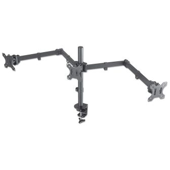 Manhattan Triple Desktop Monitor Stand for 3 Monitors, 10"–27"…