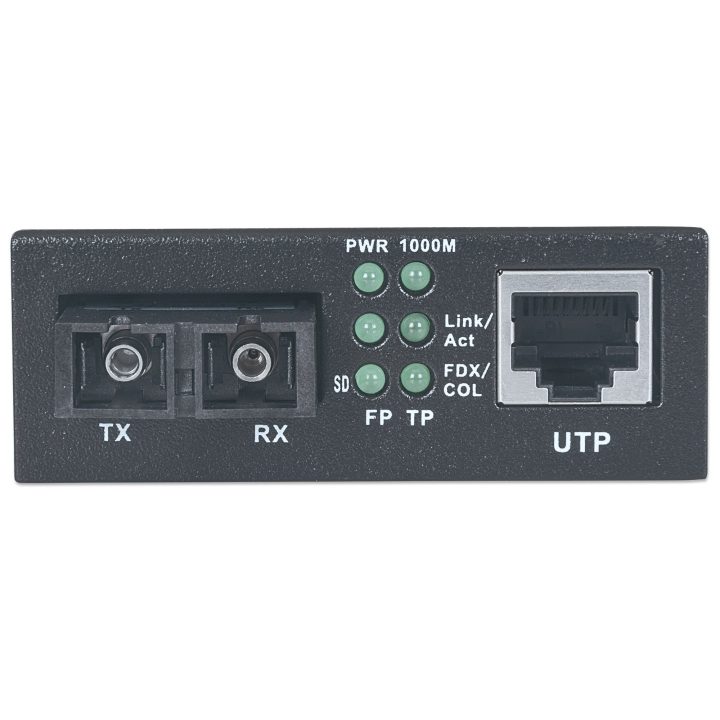 Intellinet 507349 conversor de meio 1000 Mbit/s 1310 nm Monomodo Preto