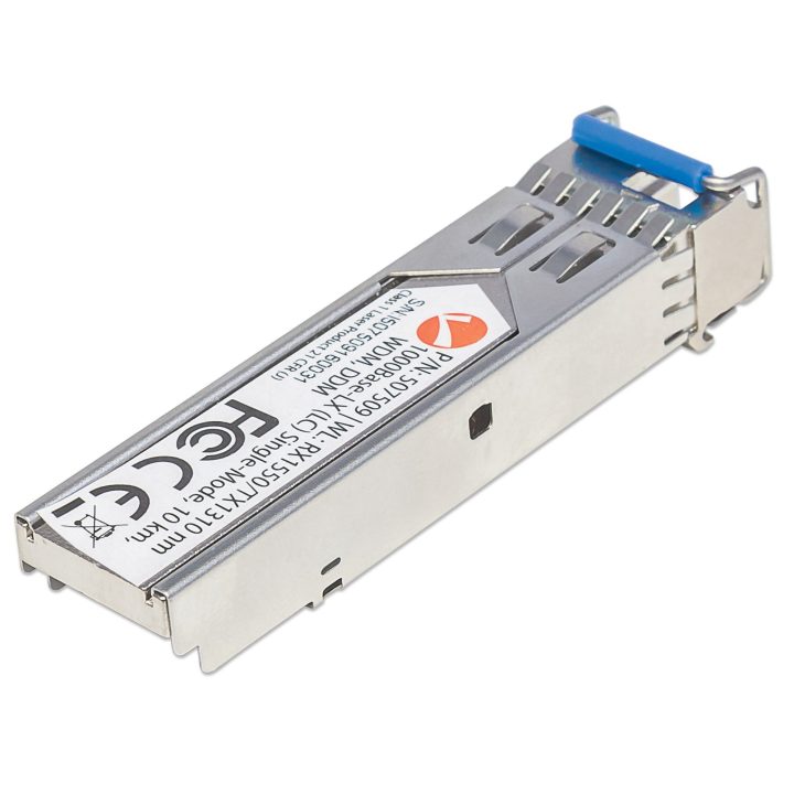 Intellinet Gigabit Bidirectional SFP WDM Network Transceiver Module…