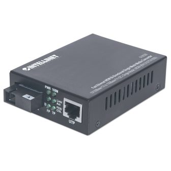 Intellinet 510530 convertidor de medio 100 Mbit/s Monomodo Negro